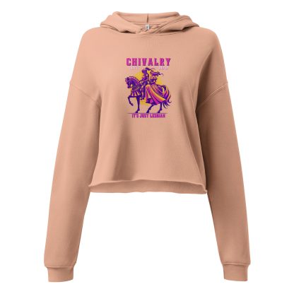 Chivalry Isn’t Dead | It’s Just Lesbian - Crop Hoodie - Image 4